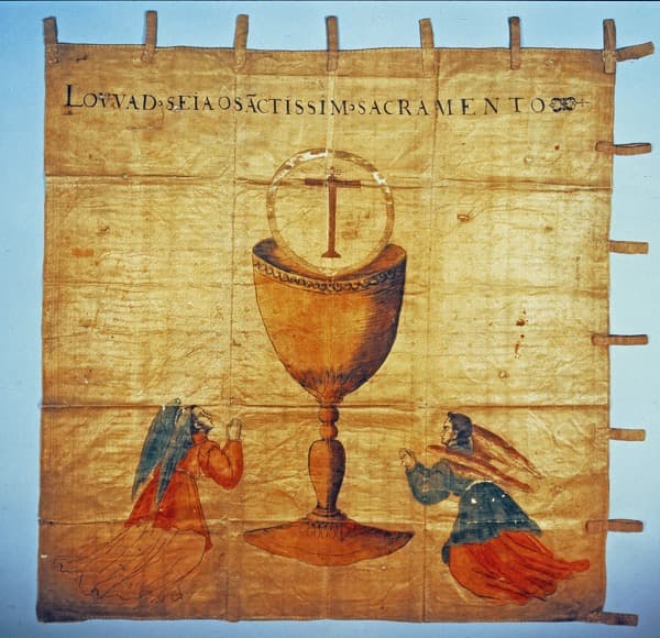 Christliches Banner des Shimabara-Aufstands (1637-1638)