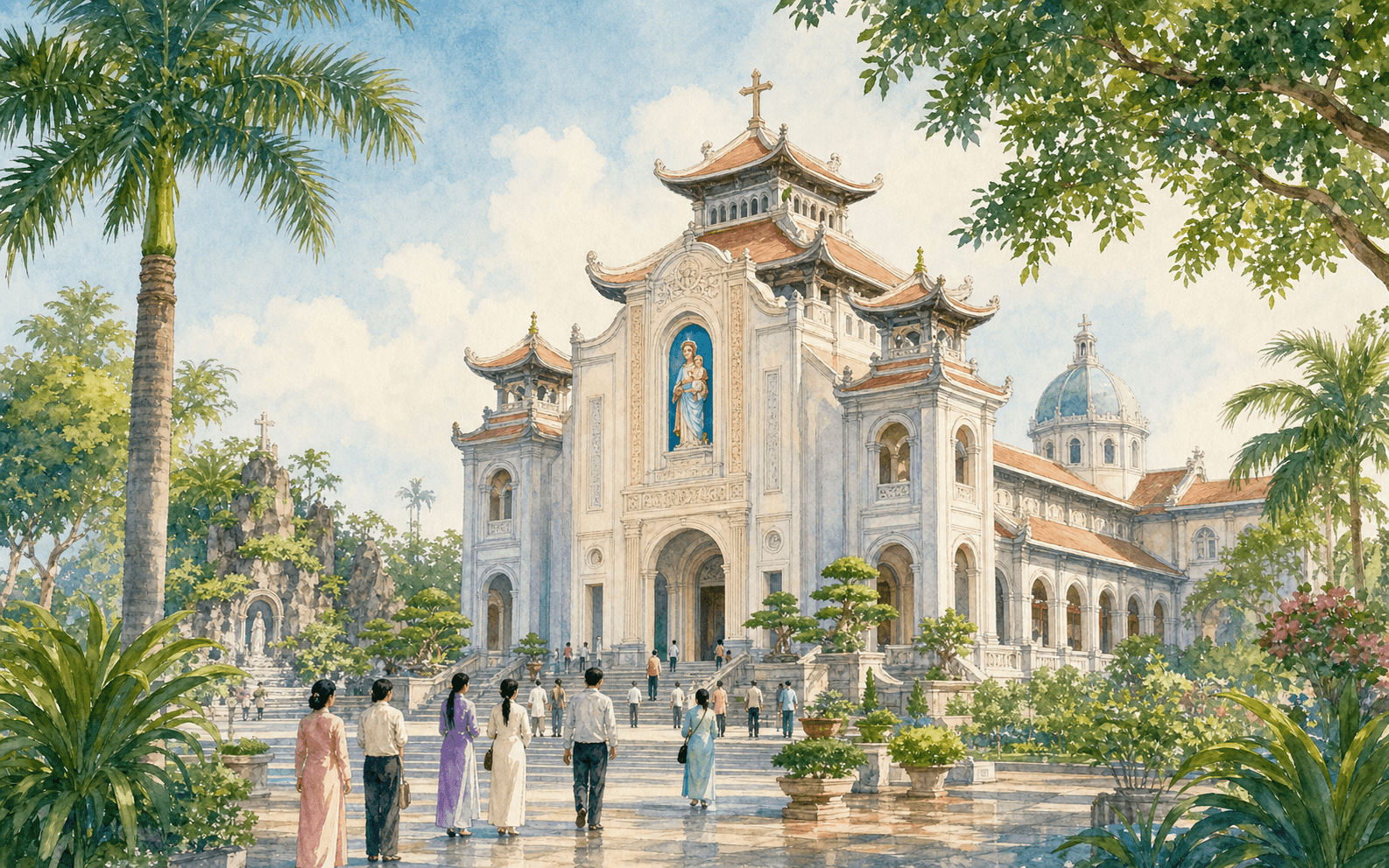 Basílica Nuestra Señora de La Vang, santuario mariano nacional de Vietnam