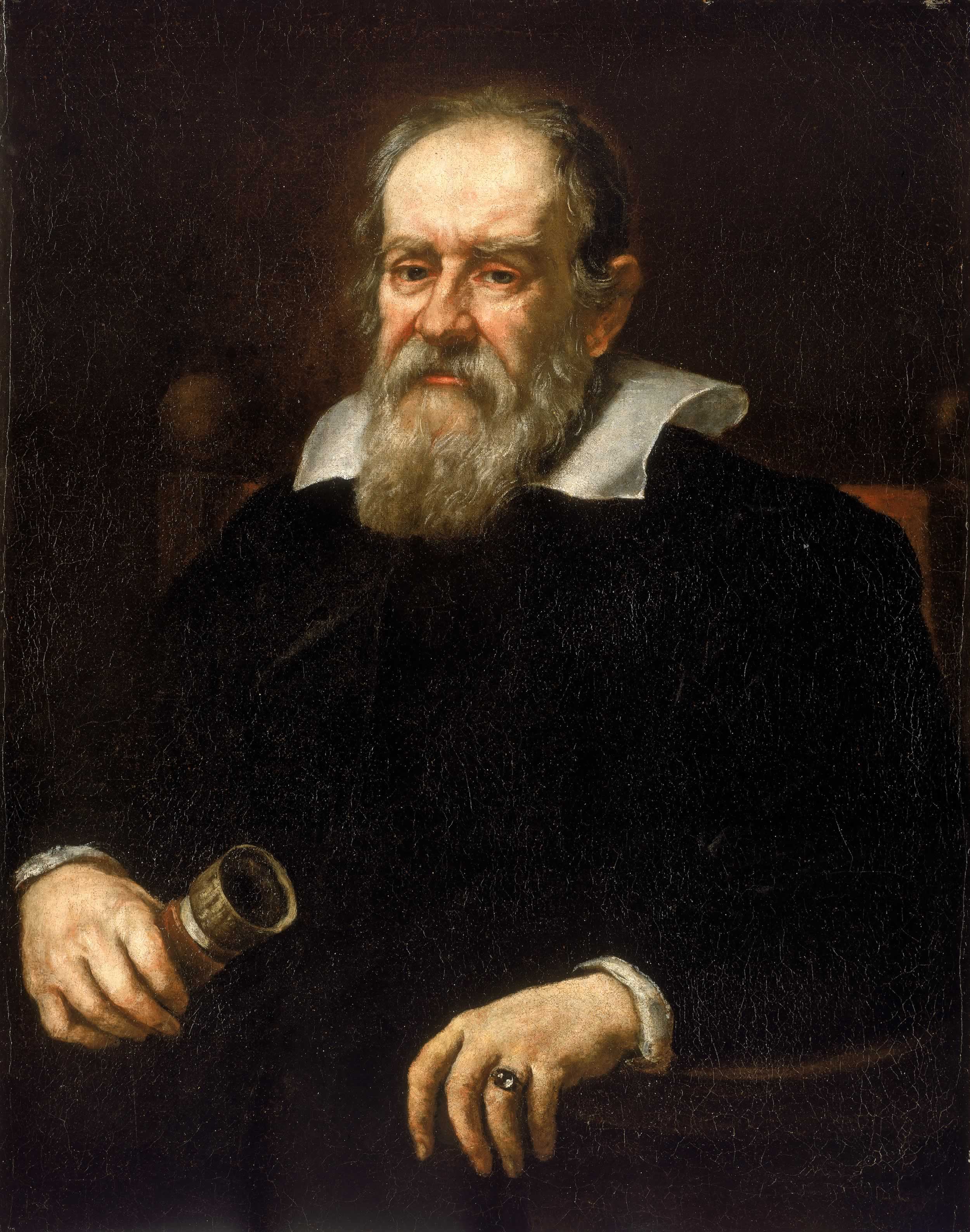 Portrait of Galileo Galilei holding his telescope, by Justus Sustermans, 1636