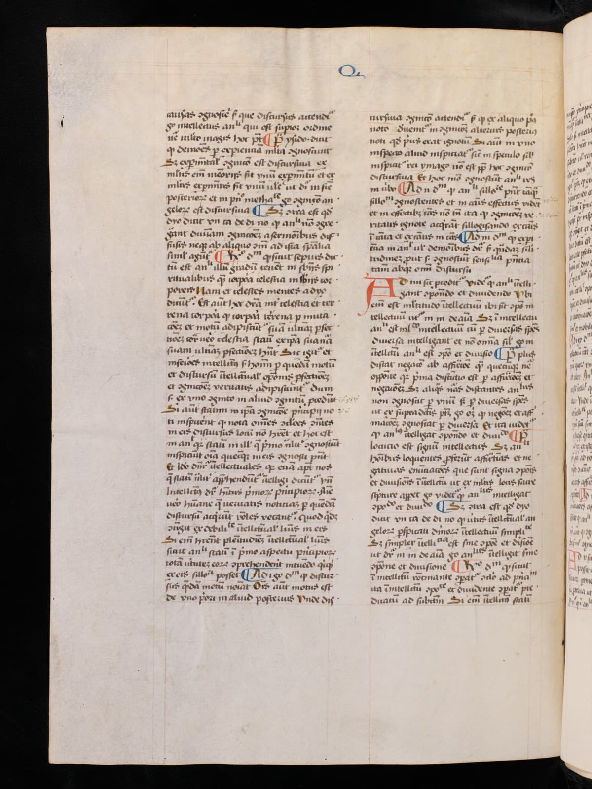 Manoscritto della Summa Theologiae di Tommaso d'Aquino