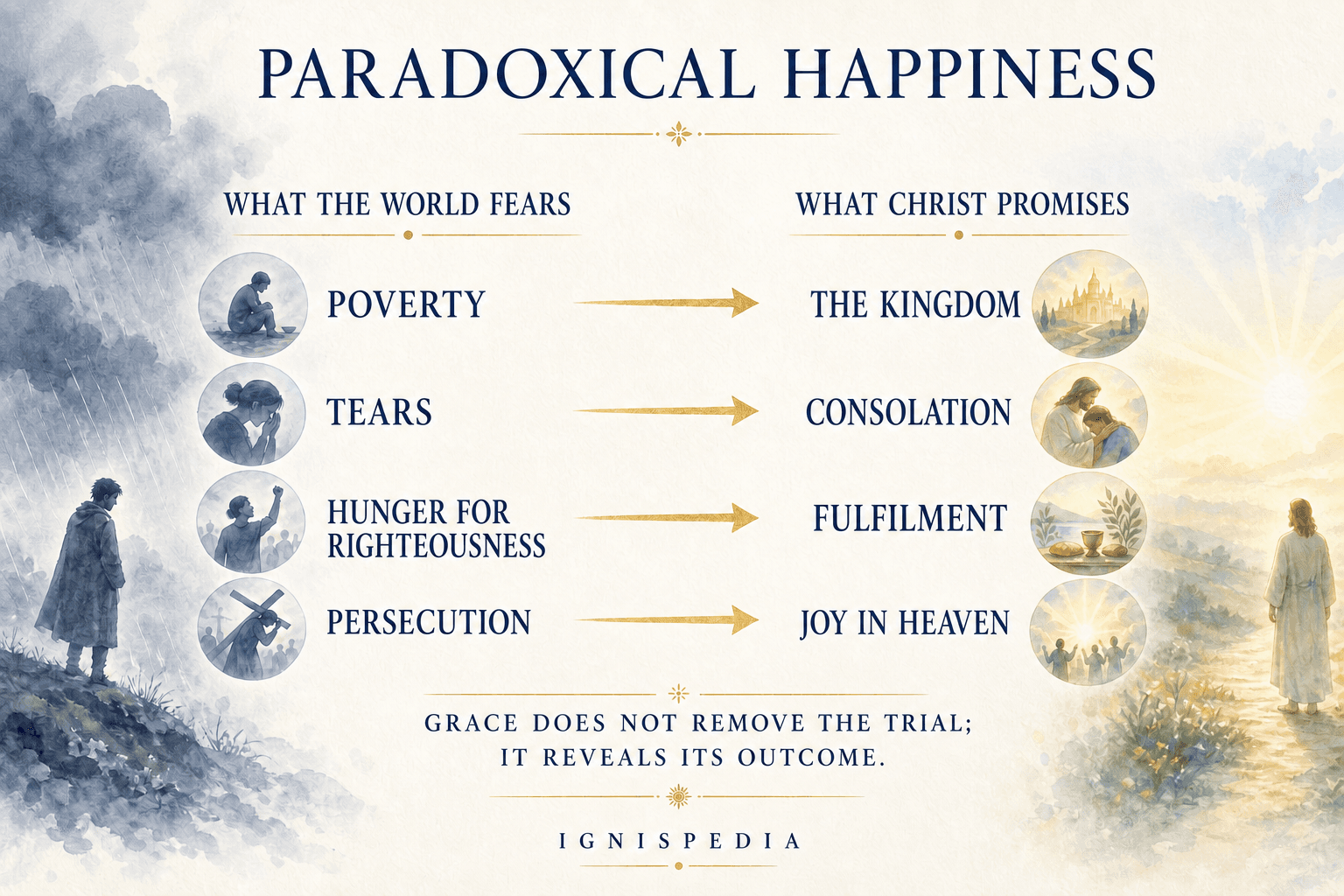 The paradoxical happiness promised by Jesus in the Beatitudes