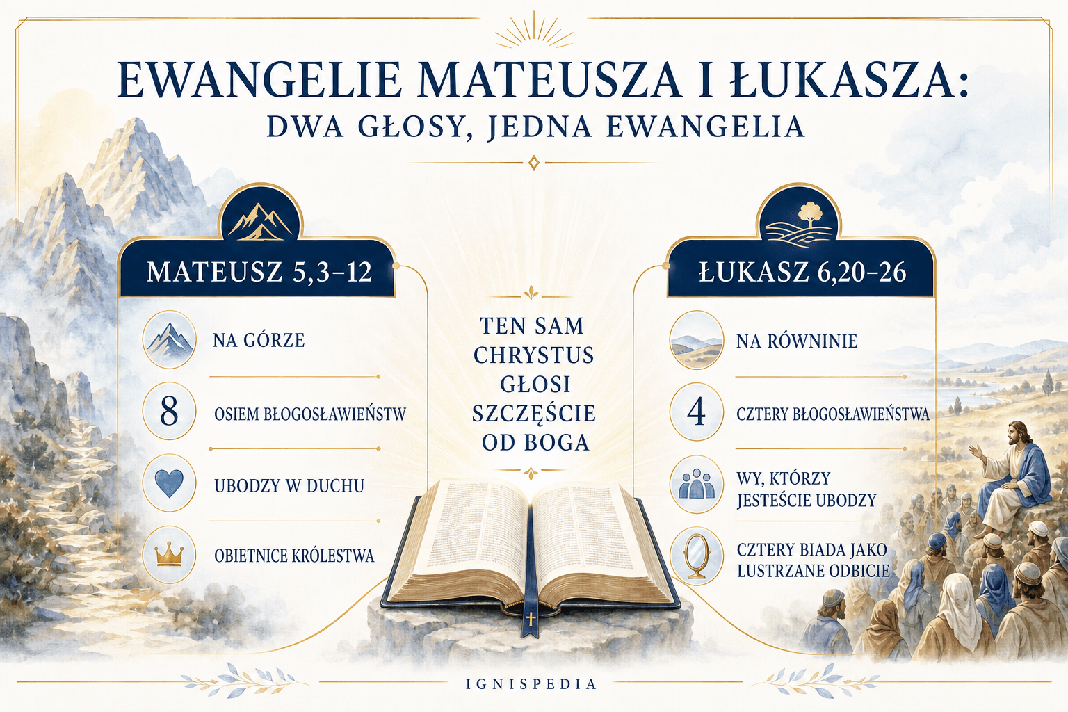 Porównanie Błogosławieństw według Mateusza i według Łukasza
