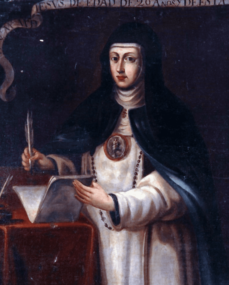 Portrait de María de Jesús de Ágreda en habit conceptioniste