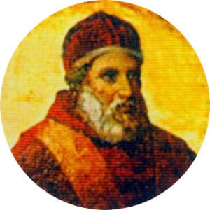 Benoît XII, portrait en mosaïque à Saint-Paul-hors-les-Murs, Rome