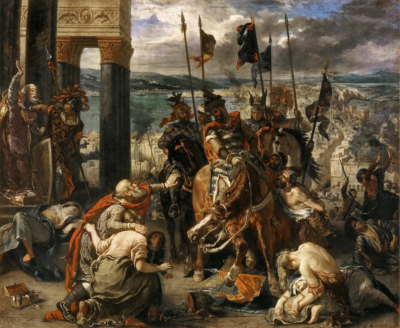 Eugène Delacroix, Einzug der Kreuzfahrer in Konstantinopel