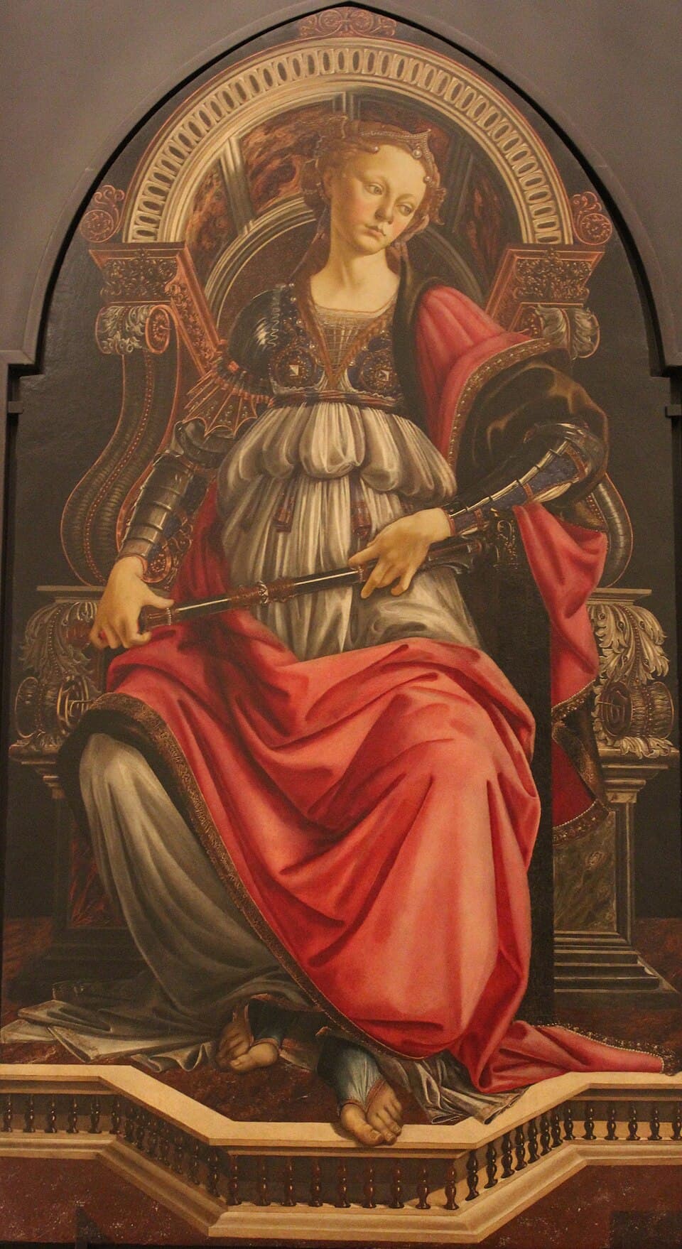 Fortitude, allegory painted by Sandro Botticelli around 1470