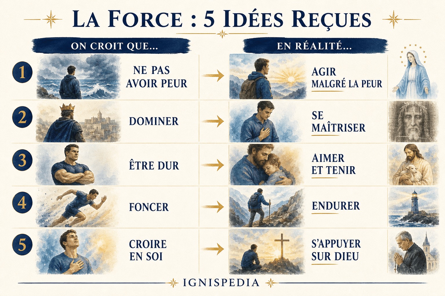 Cinq idées reçues sur la force et leur correction