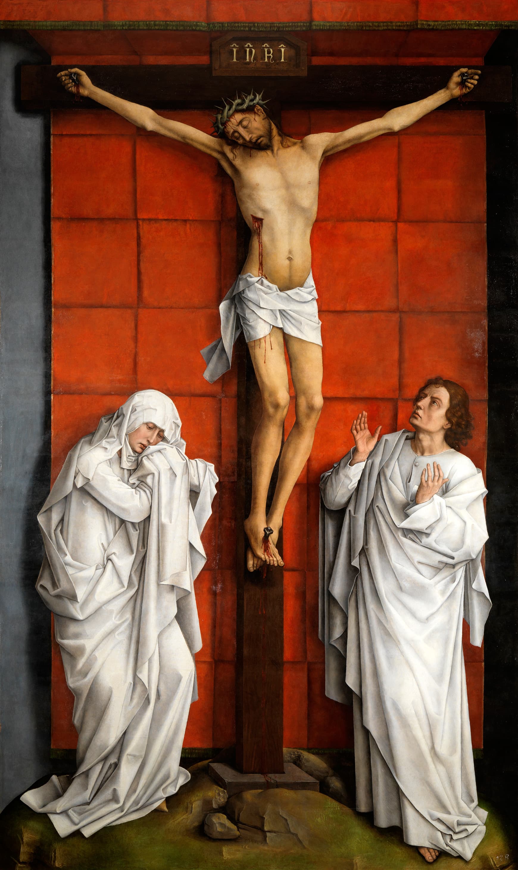 The Calvary with the Virgin Mary and Saint John, by Rogier van der Weyden