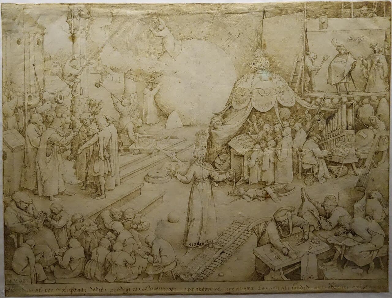Temperantia, аллегория умеренности, гравюра Филипса Галле по рисунку Питера Брейгеля Старшего, 1560 год