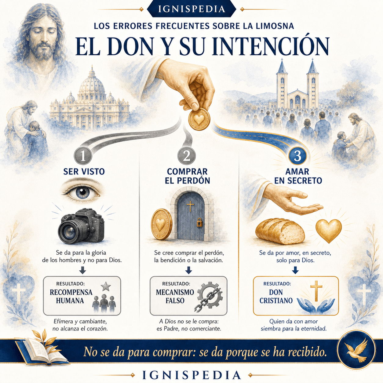 Tres intenciones posibles detrás de una donación