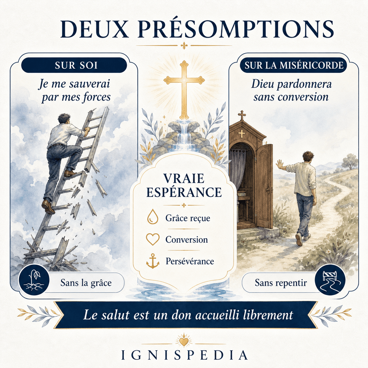 Les deux formes de présomption opposées à la vraie espérance