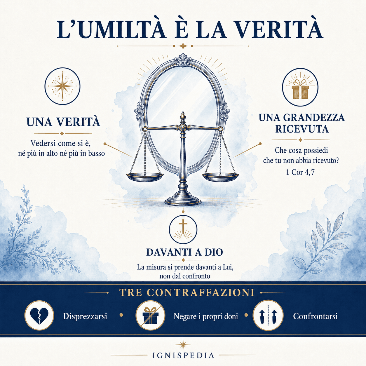 L’umiltà come verità: grandezza ricevuta, giusto sguardo su di sé e presenza di Dio