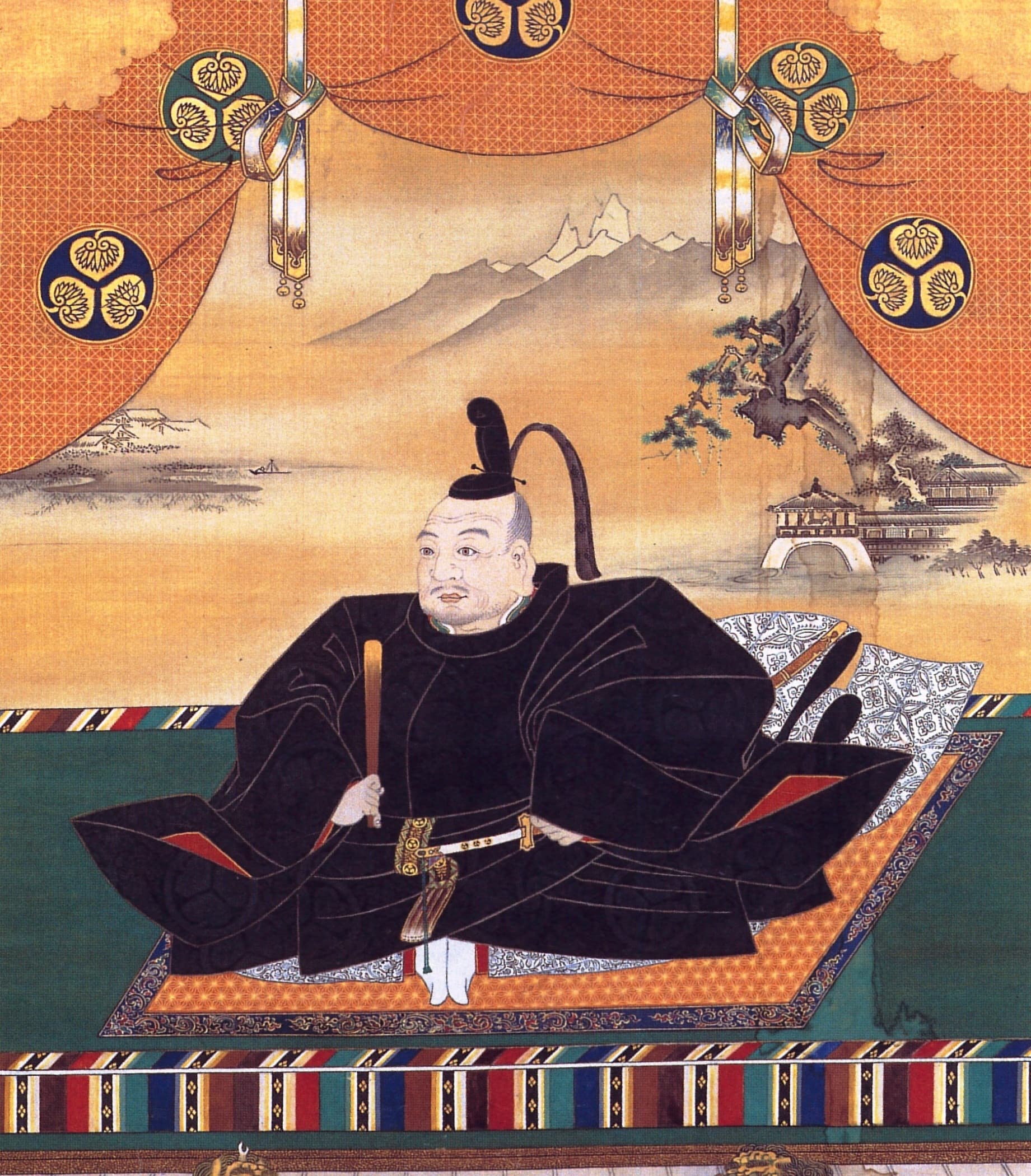 Портрет Токугавы Иэясу (1543–1616), основателя сёгуната Токугава