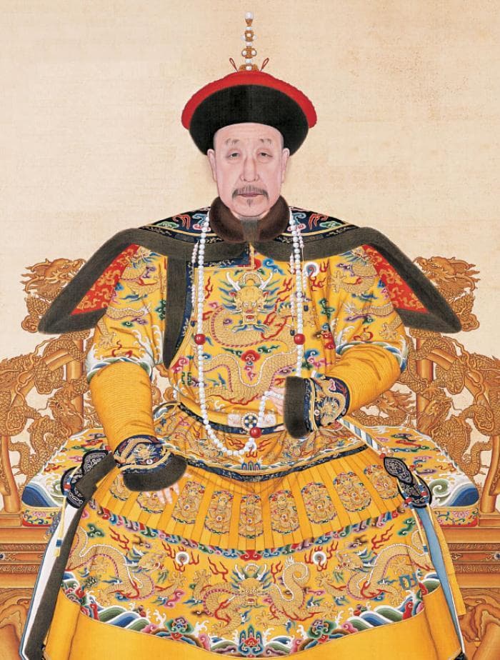 Portrait of Emperor Qianlong in court dress by Giuseppe Castiglione