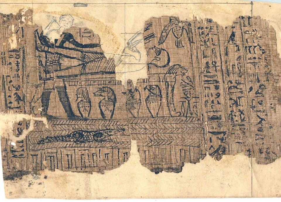 Fragment Joseph Smith Papyrus I, ägyptischer Papyrus im Zusammenhang mit dem Buch Abraham