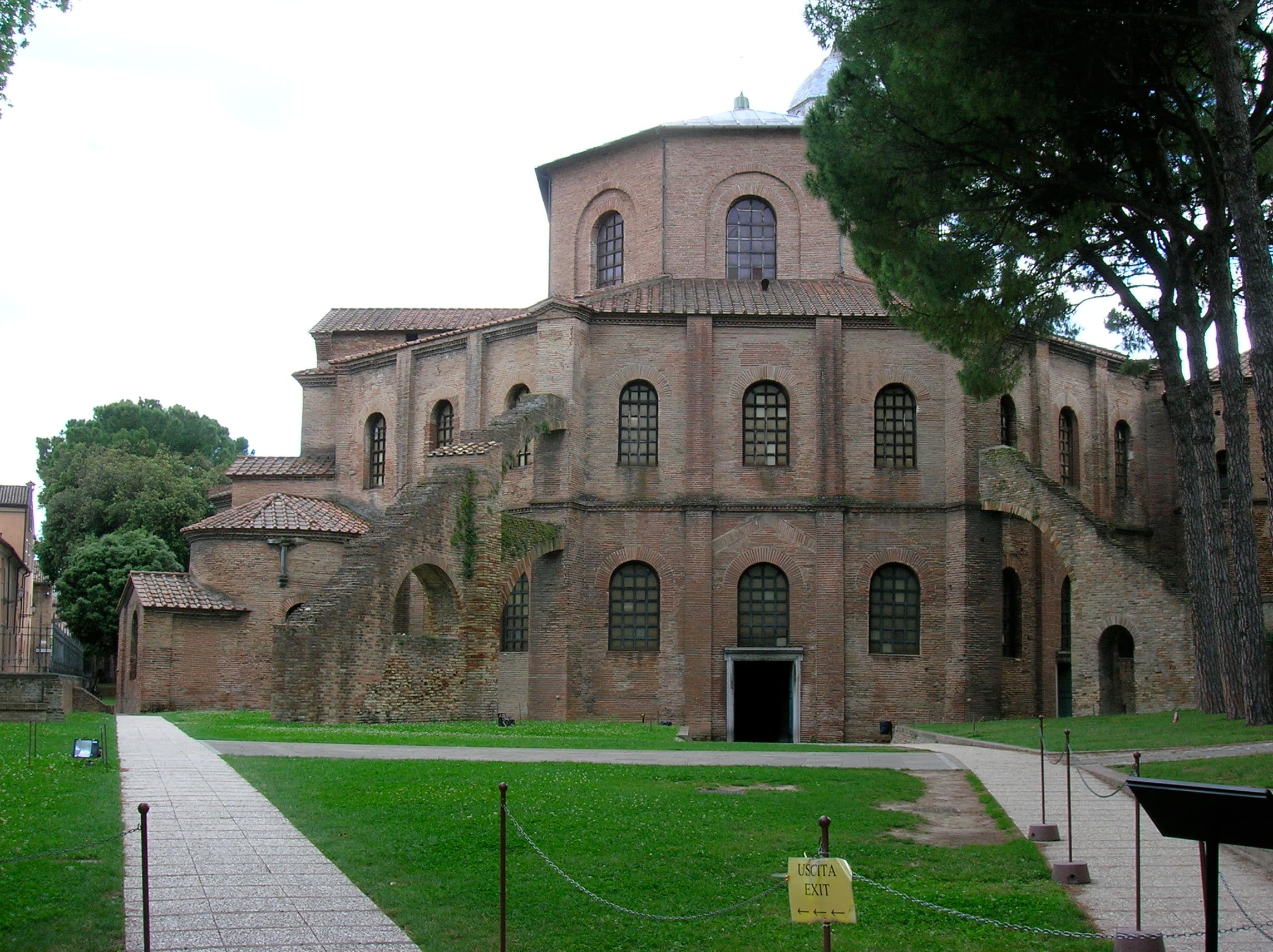 The octagonal basilica of San Vitale in Ravenna