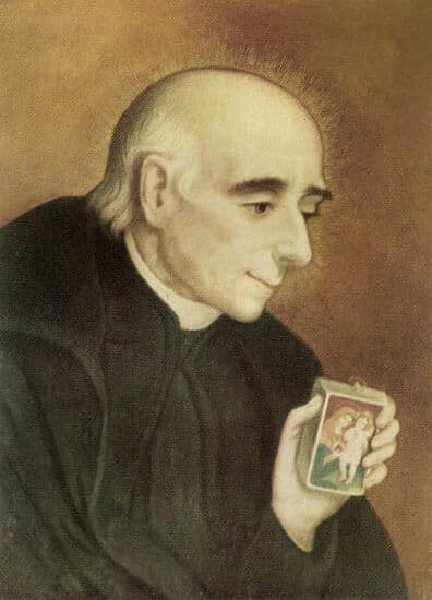 Portrait de dévotion de saint Vincent Pallotti