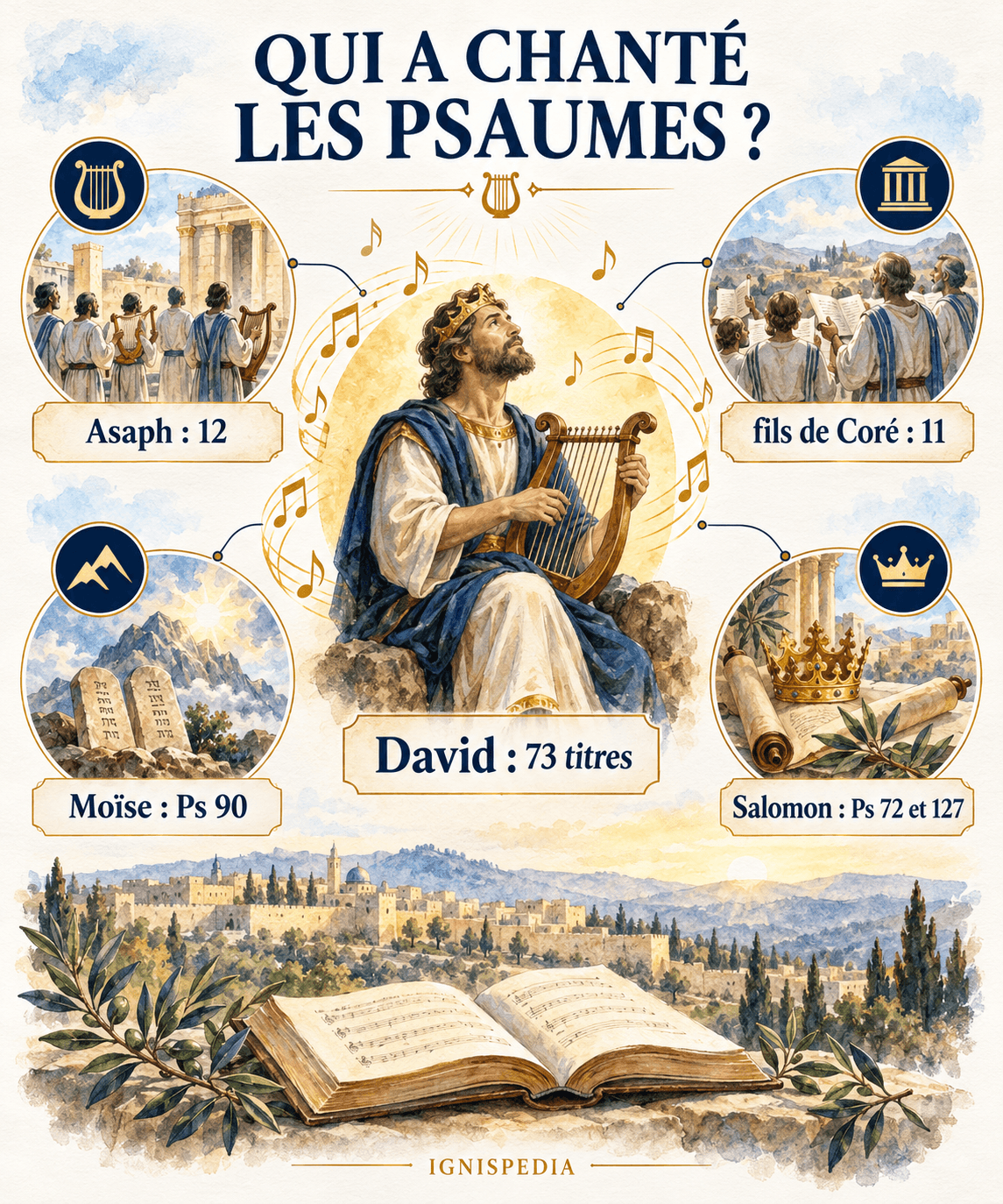 David et les autres auteurs nommés dans les titres des psaumes