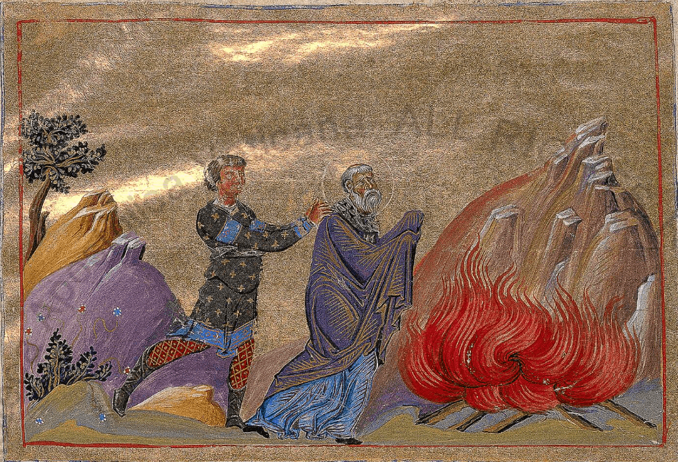 Saint Polycarpe de Smyrne, icône byzantine traditionnelle