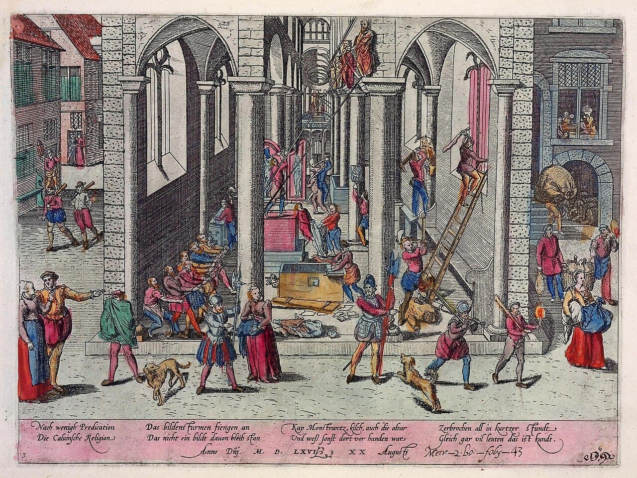 Calvinisten verwüsten 1566 die Antwerpener Kathedrale