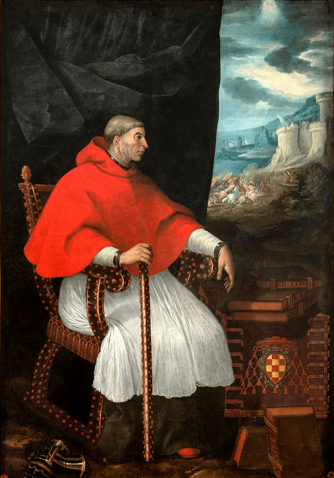 Le cardinal Francisco Jiménez de Cisneros (1436-1517), portrait par Eugenio Cajés (1604)