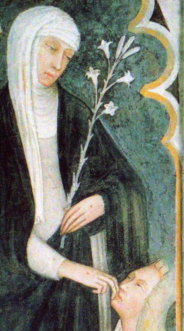 Sainte Catherine de Sienne, fresque attribuée à Andrea Vanni