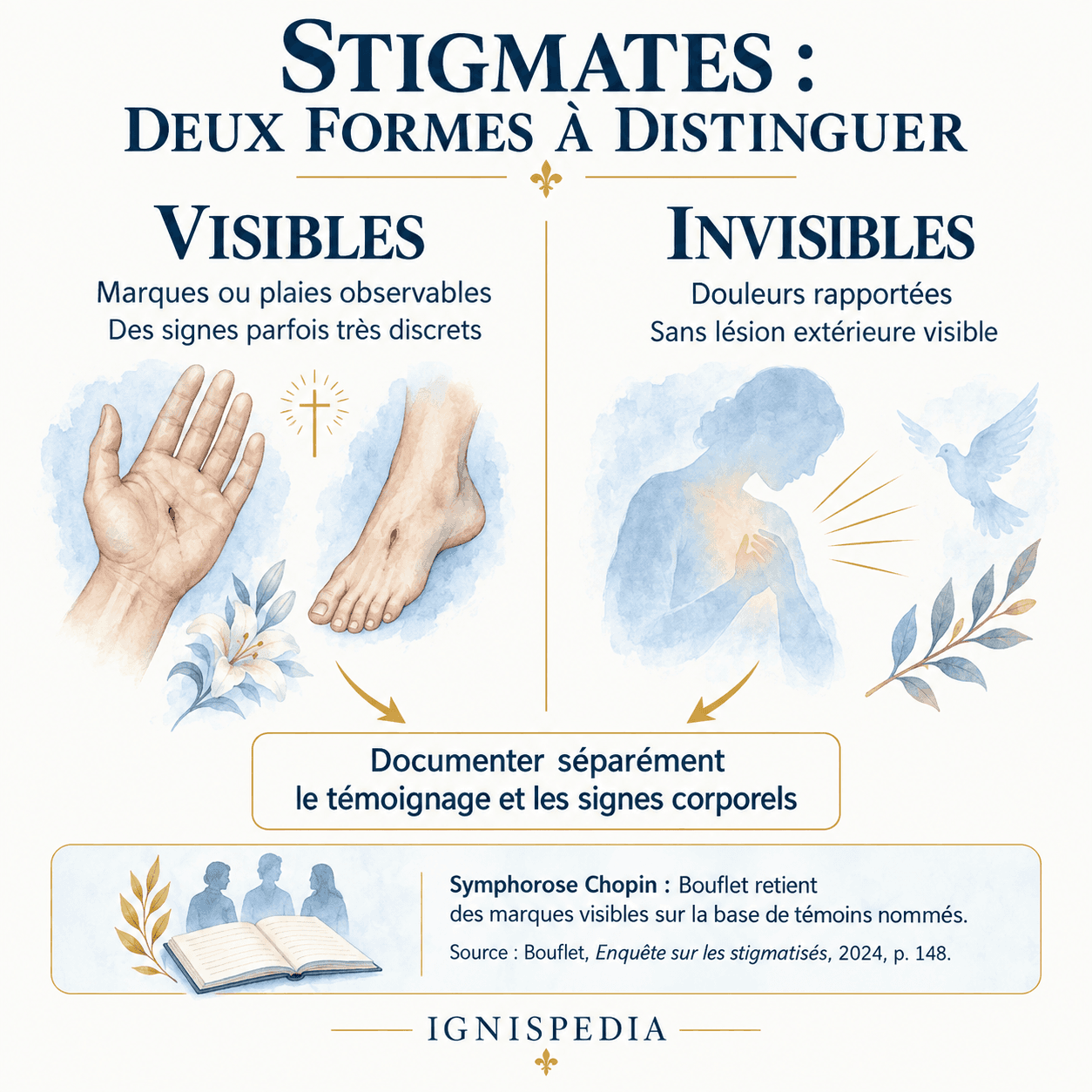 Différence entre marques observables et douleurs sans lésion extérieure visible