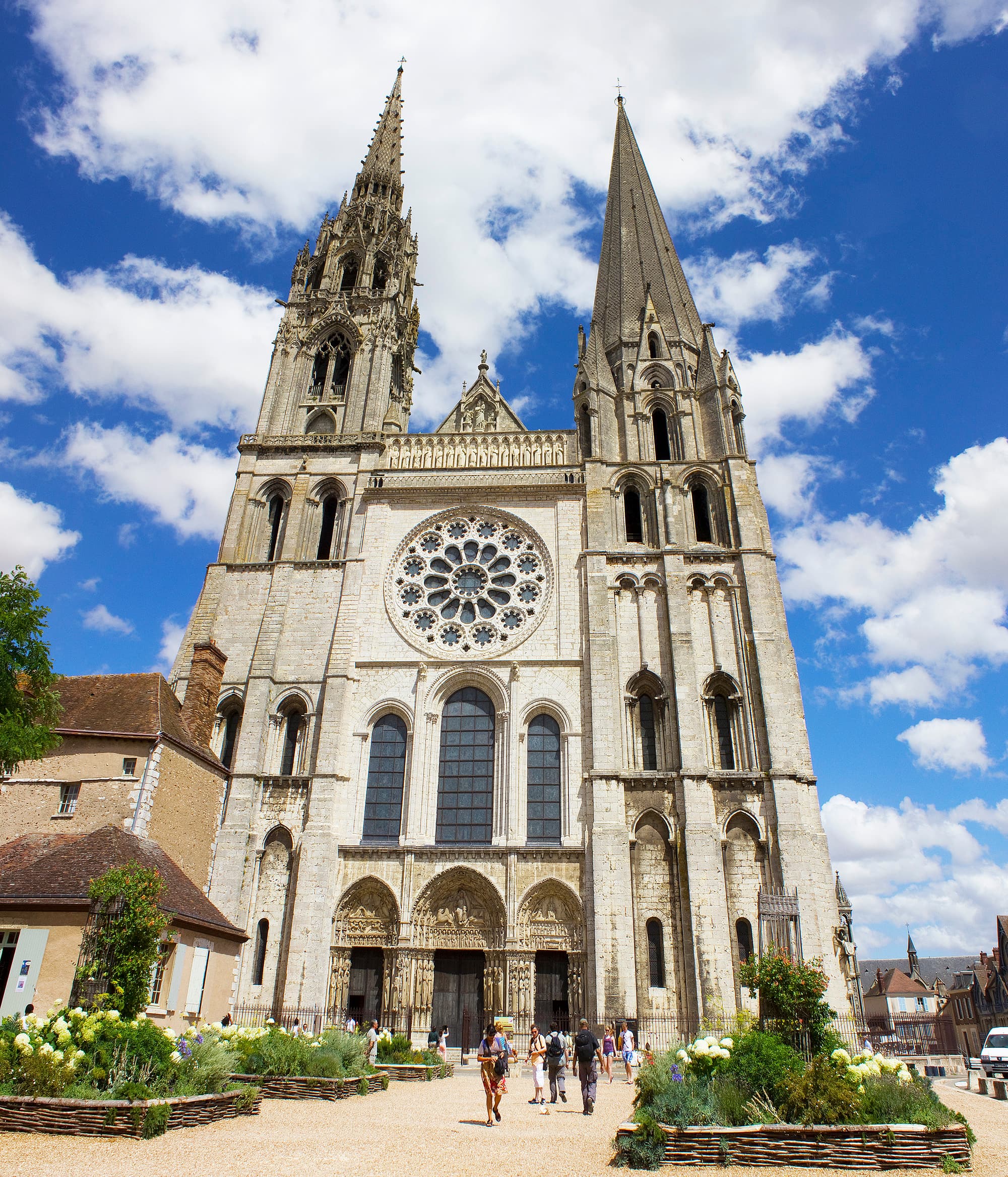 Die Westfassade und das Königsportal von Chartres