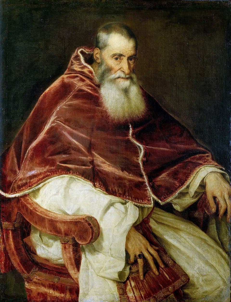 Portrait du pape Paul III par Titien