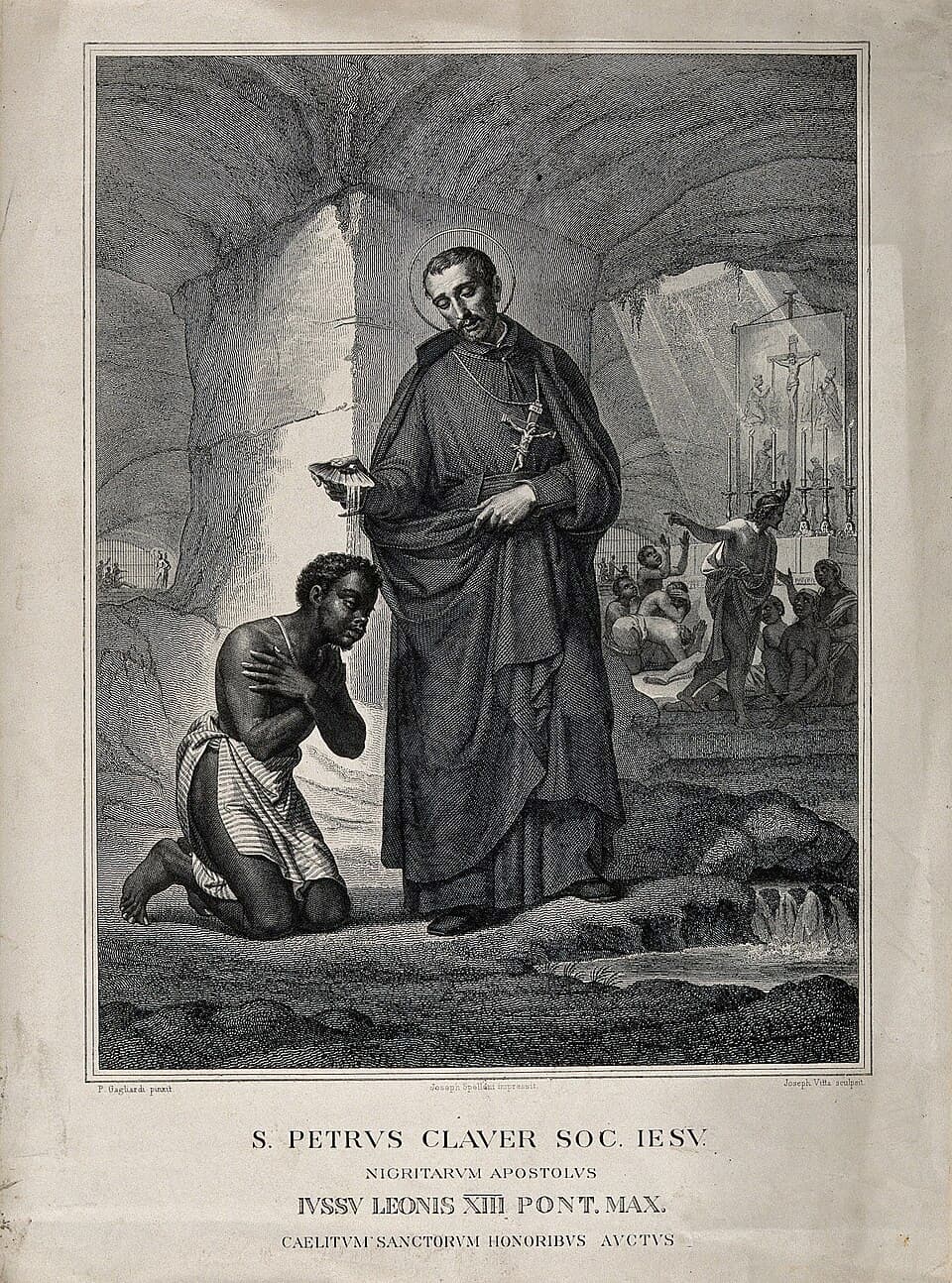 Gravure de saint Pierre Claver