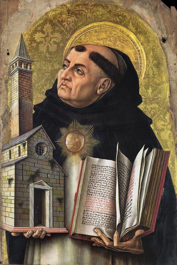 Heiliger Thomas von Aquin, Tafel von Carlo Crivelli