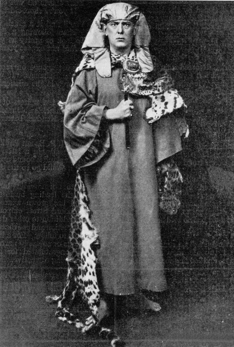 Aleister Crowley in ceremonial dress
