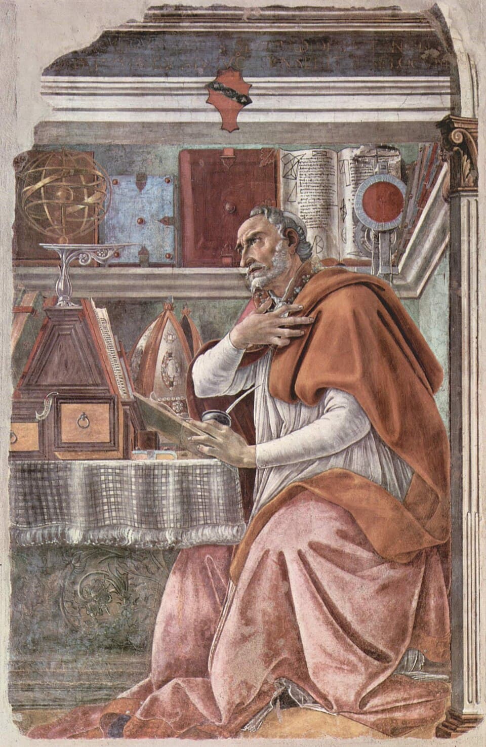 Saint Augustine by Sandro Botticelli, circa 1480