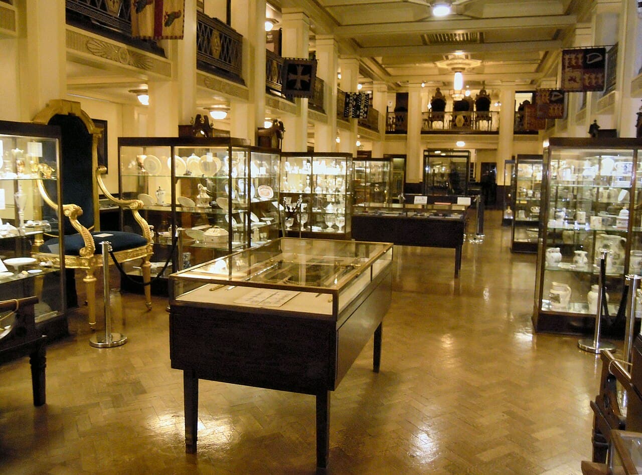 Muzeum Freemasons Hall v Londýně, sídlo Spojené velké lóže Anglie