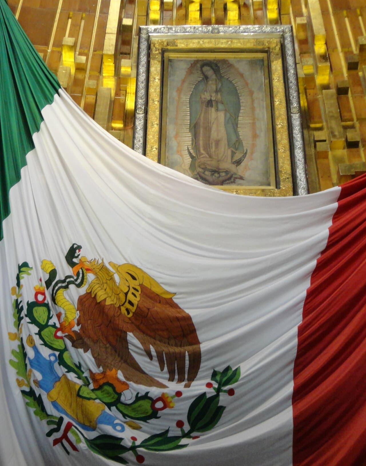 Unsere Liebe Frau von Guadalupe — Bild auf der Tilma des Juan Diego (1531), Basilika von Mexiko-Stadt