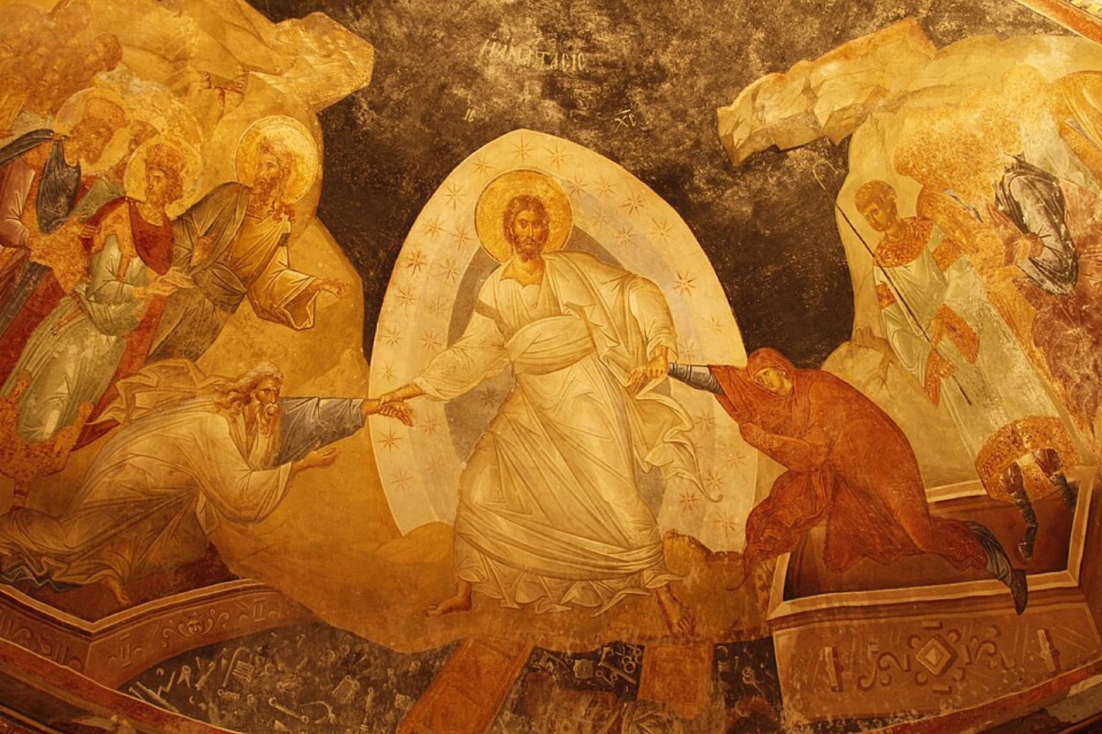Fresco of the Anastasis in the Church of Saint Saviour in Chora