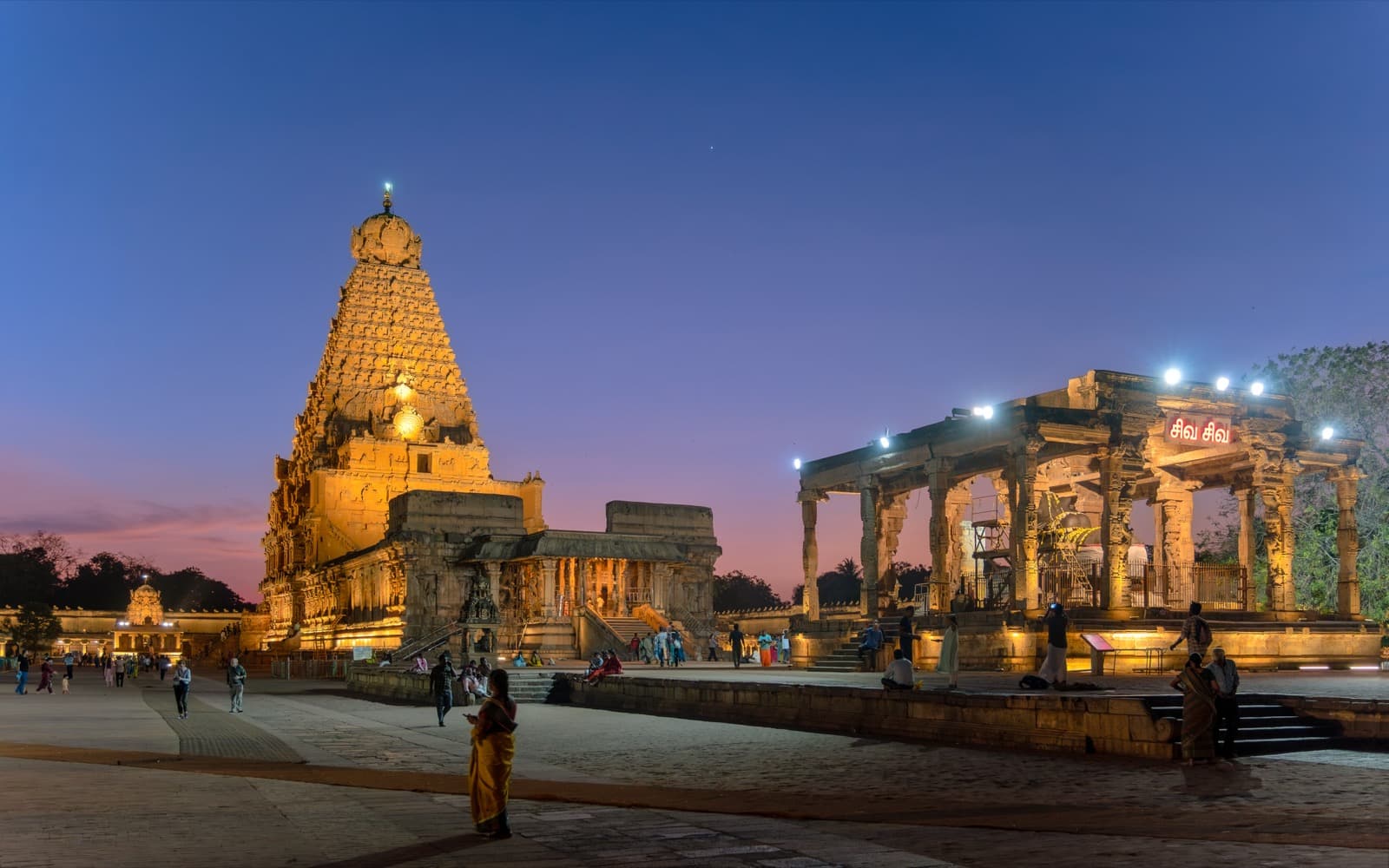 Brihadisvara Temple at Thanjavur during Maha Shivaratri