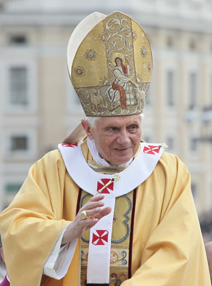 Fotografie von Papst Benedikt XVI. im Jahr 2010