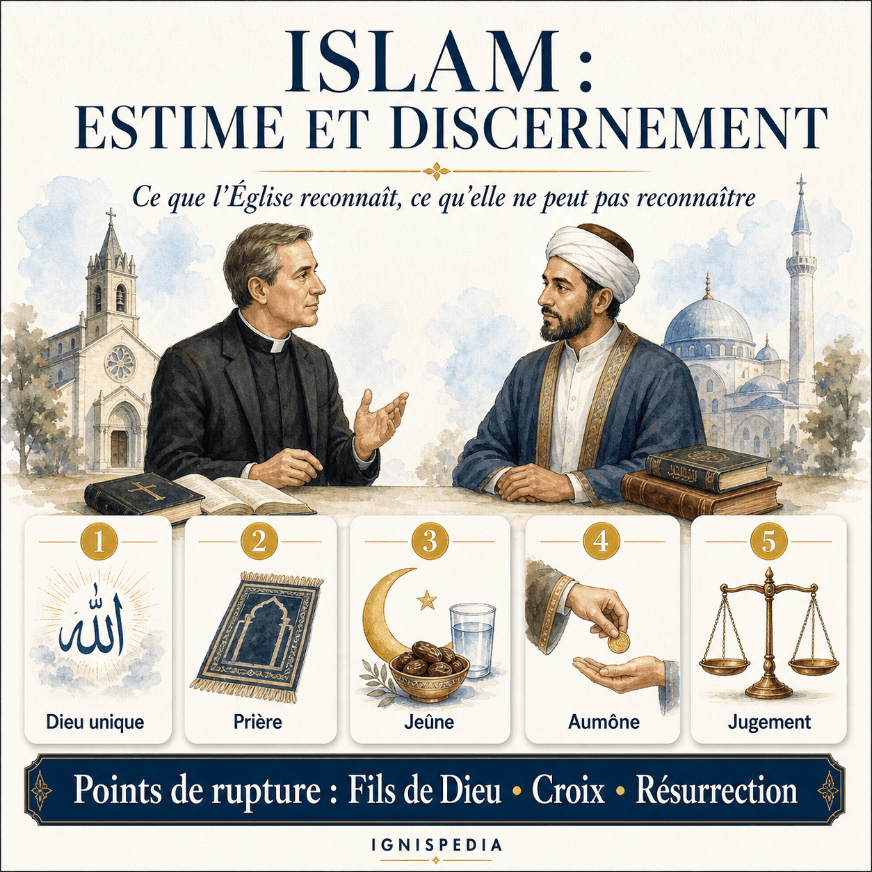Ignispedia-Infografik — Islam: Wertschätzung und Unterscheidung