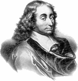 Gestochener Porträt von Blaise Pascal (1623–1662)