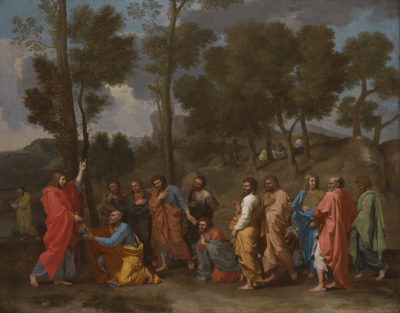 Christ giving the keys to Saint Peter, Nicolas Poussin's representation of Holy Orders