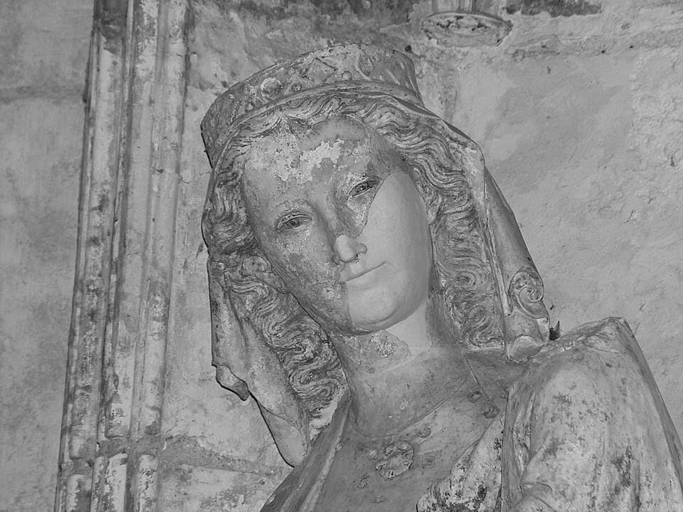 Statue of Our Lady at Saint-Wandrille Abbey