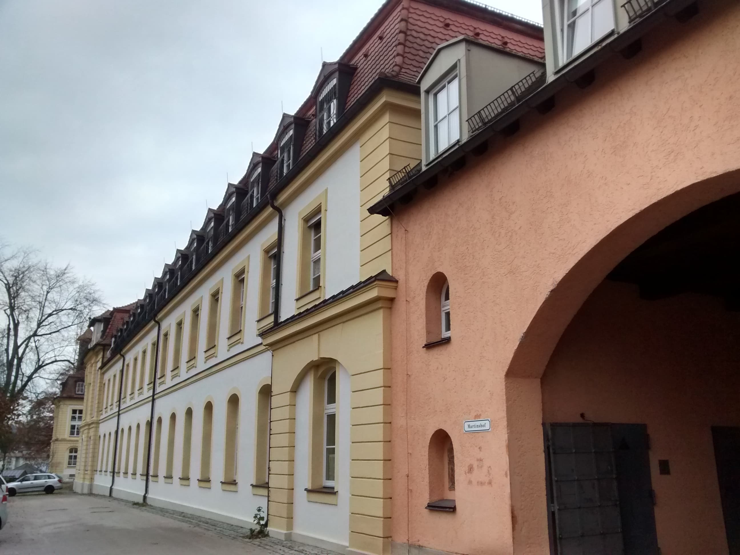 Facade of Bruckberg Castle in Middle Franconia