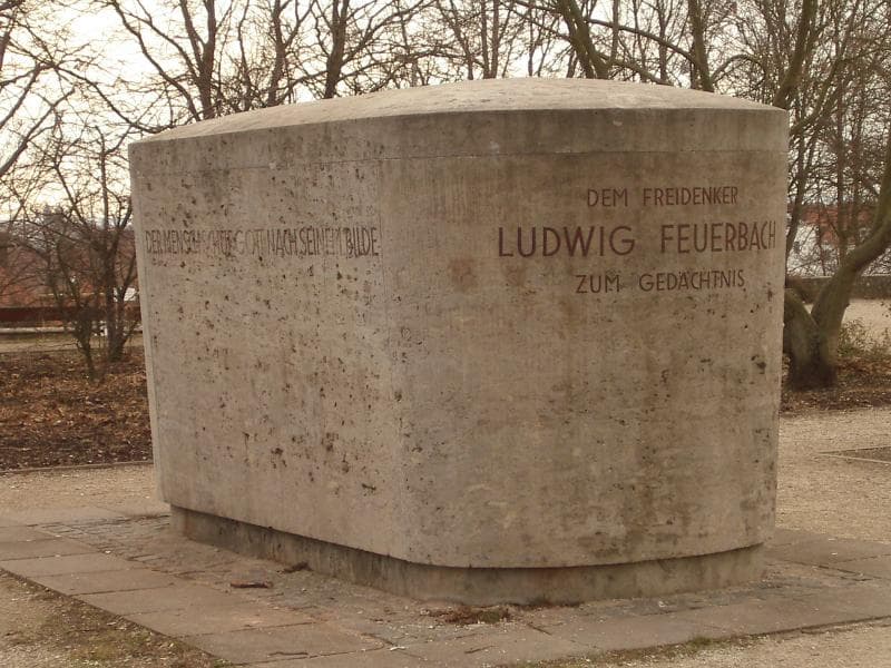 Memorial monument to Ludwig Feuerbach at the Rechenberg in Nuremberg