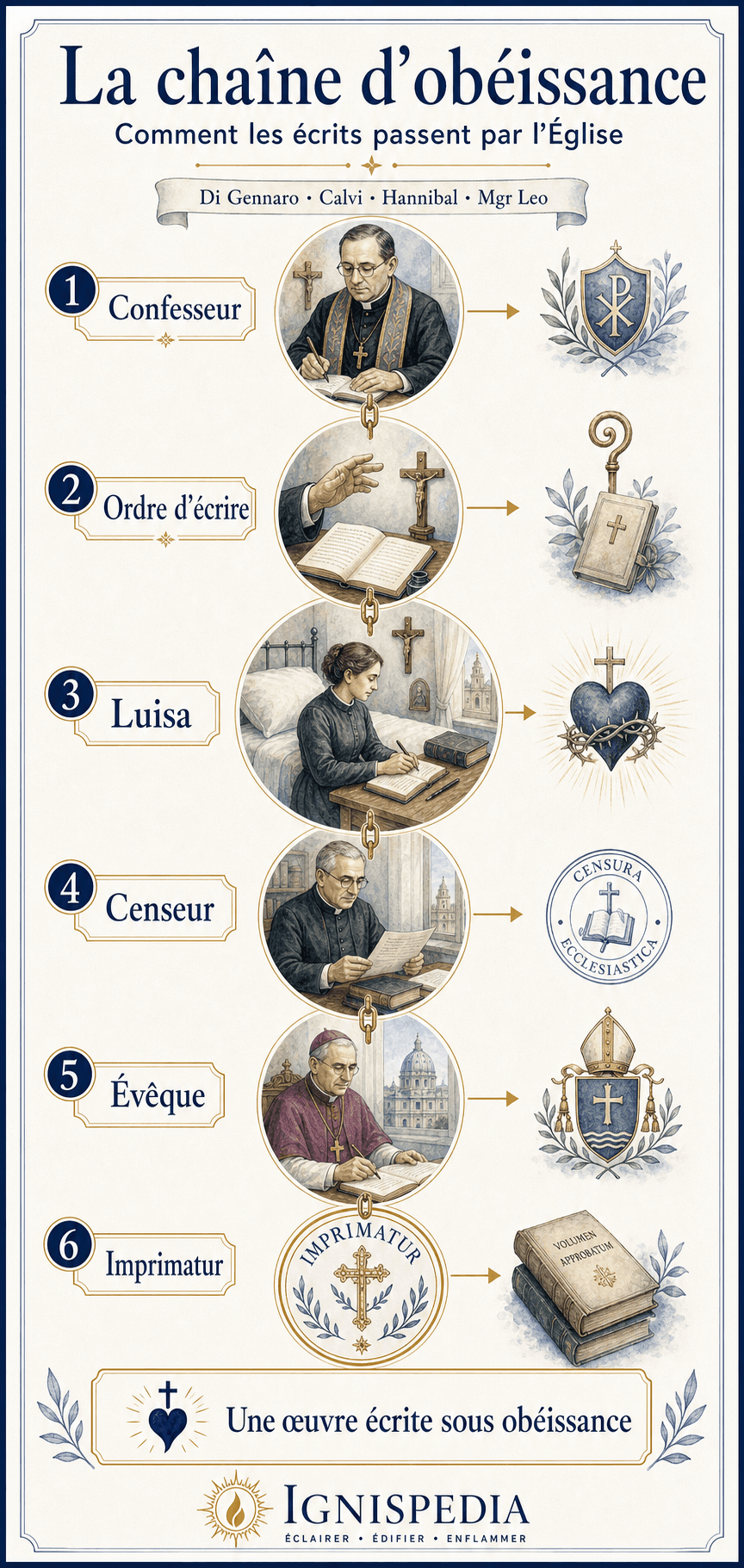 Chaîne d'obéissance sacerdotale autour de Luisa Piccarreta