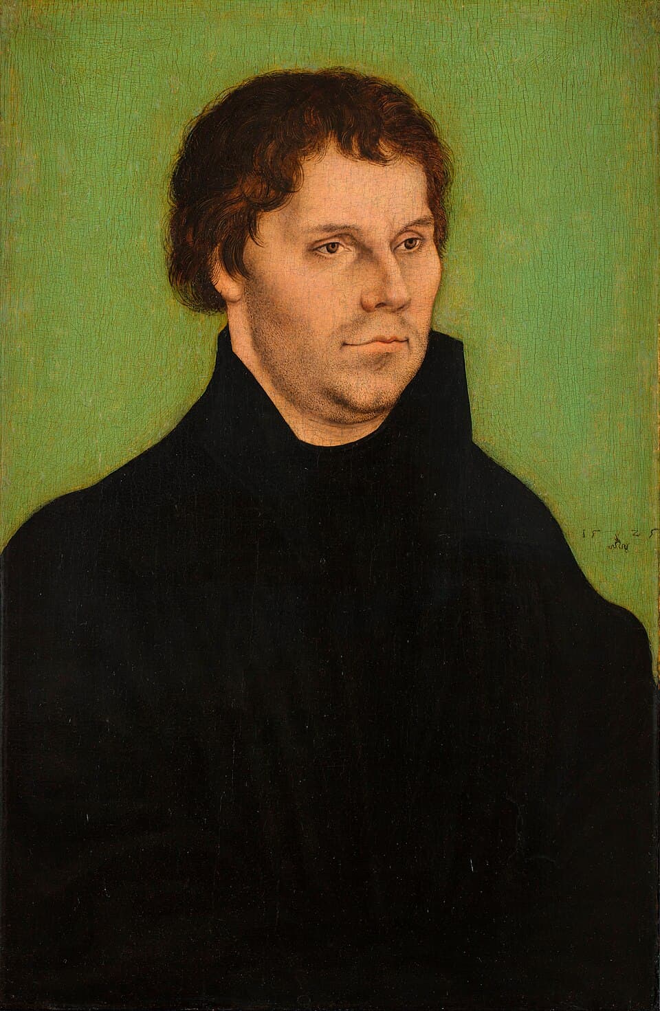 Martin Luther, Porträt von Lucas Cranach dem Älteren aus dem Jahr 1525.
