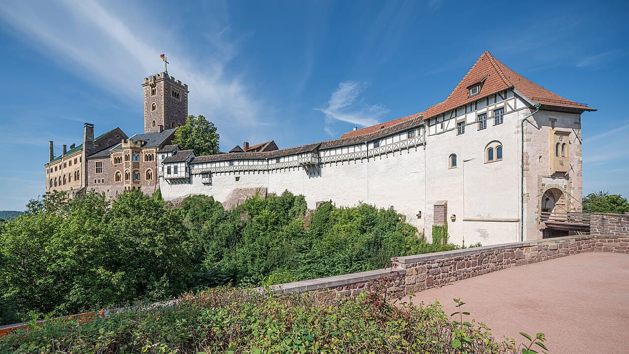 El castillo de Wartburg sobre Eisenach
