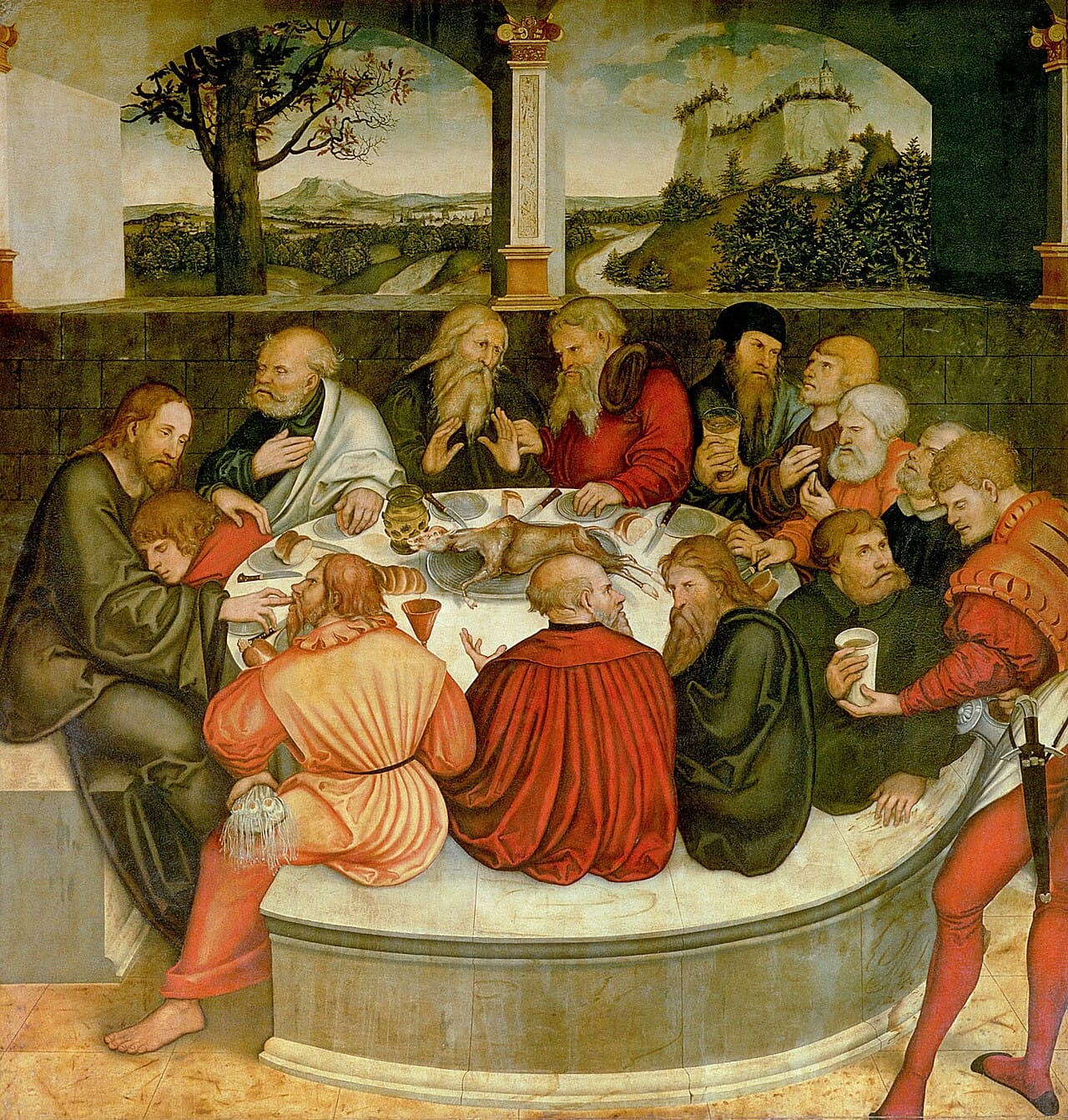 Panel central del retablo de la Reforma de la iglesia de Santa María de Wittenberg