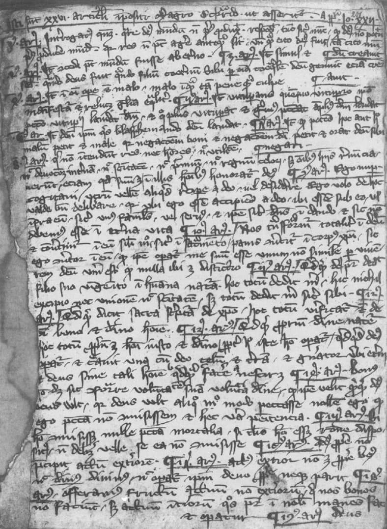 Medieval manuscript leaf containing the text In agro dominico