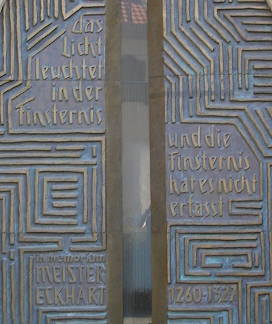 Commemorative portal Meister Eckhart of the Predigerkirche in Erfurt